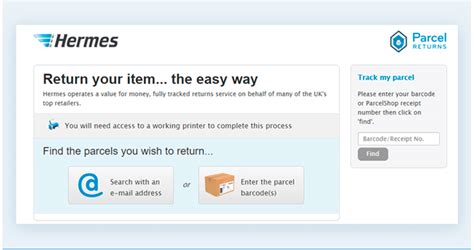 hermes returns tracking|how to return hermes products.